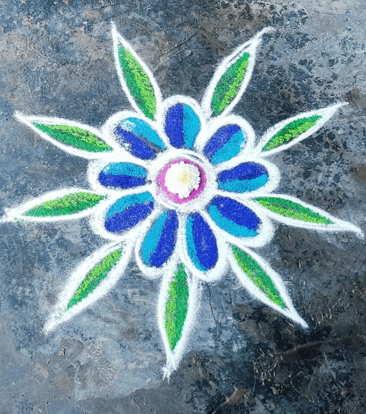 Appealing Best And Simple Rangoli