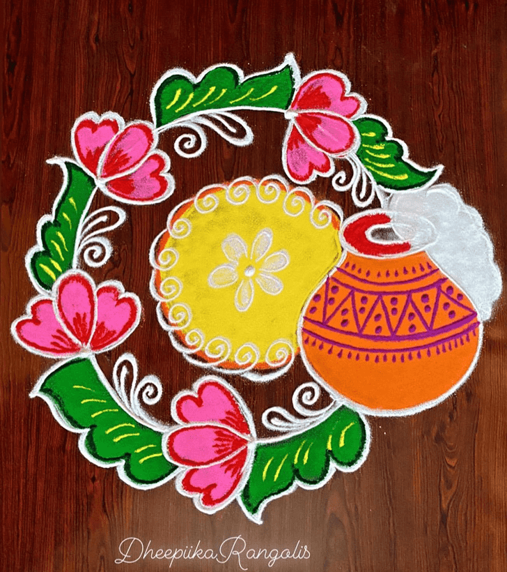 Delicate Best And Simple Rangoli