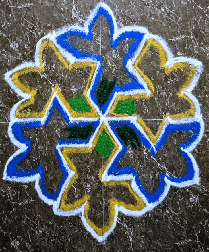 Excellent Best And Simple Rangoli
