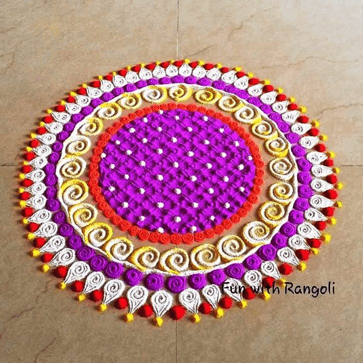 Delightful Circle Rangoli