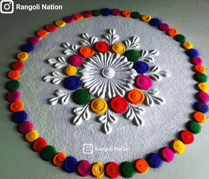 Gorgeous Circle Rangoli