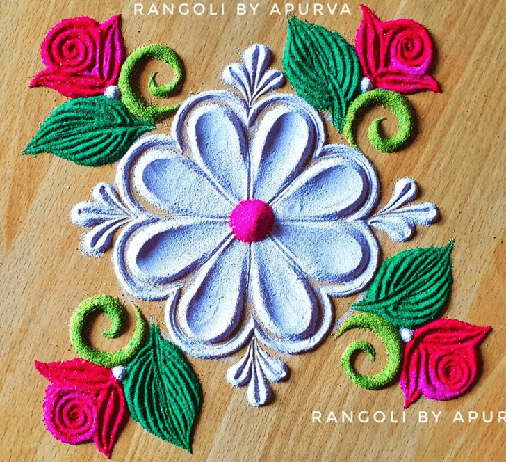 Marvelous Colourful Rangoli