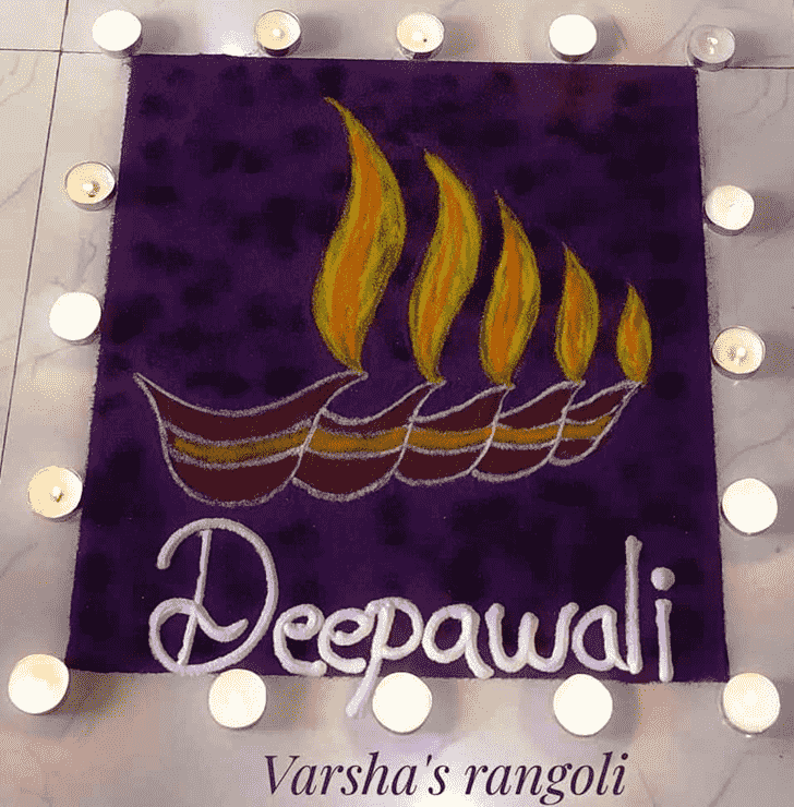 Inviting Deepavali Rangoli