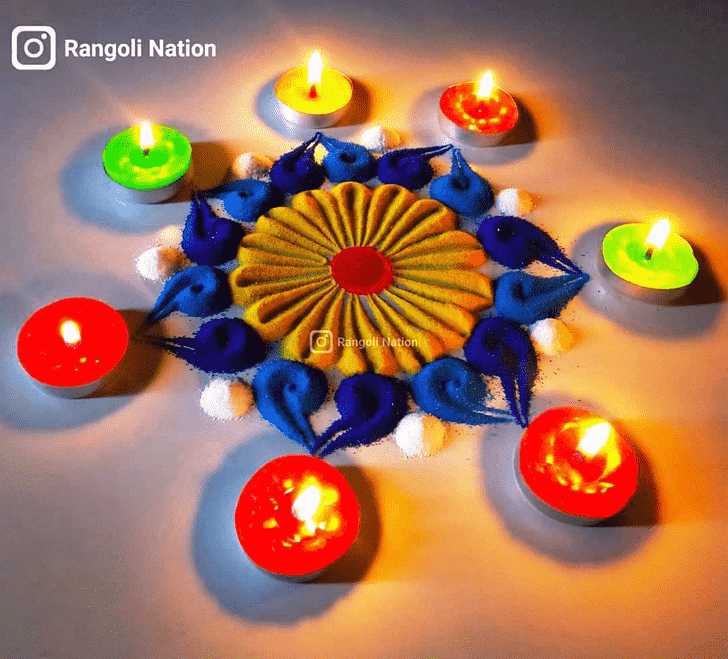 Lovely Diwali Rangoli Design