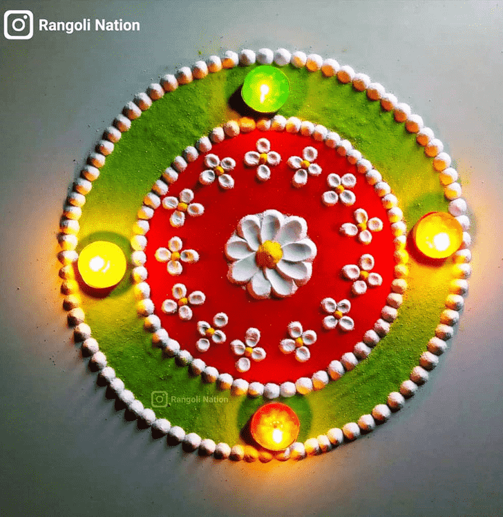 Magnetic Diwali Rangoli