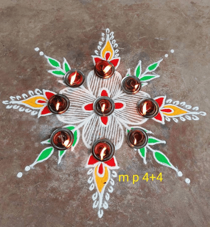 Delightful Diwali Special Rangoli