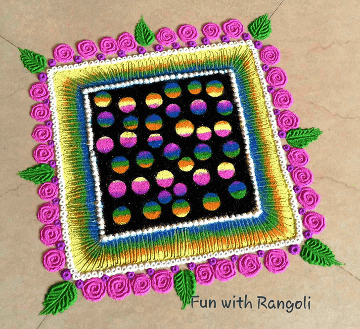 Ravishing Floor Rangoli