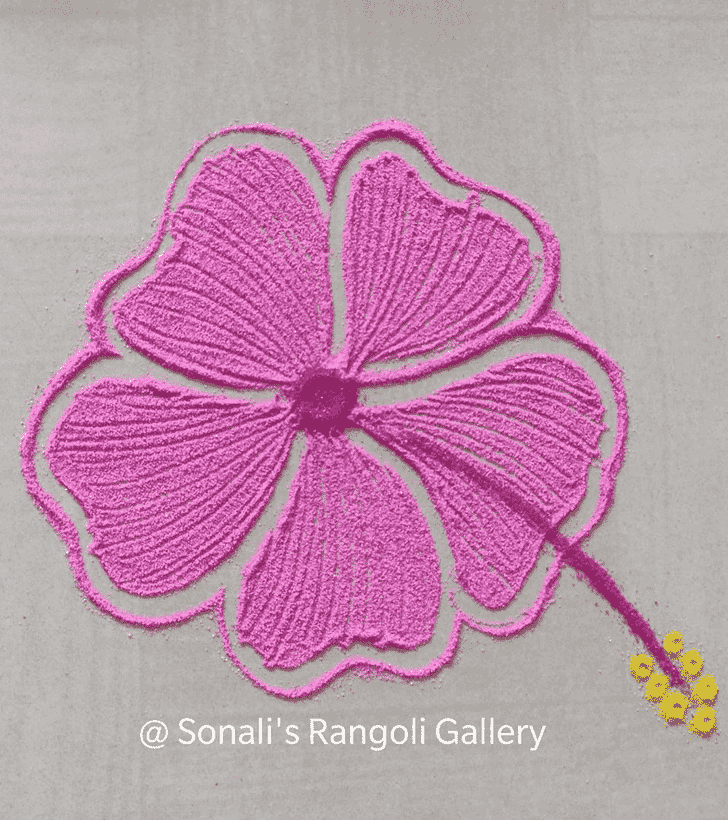 Awesome Flower Rangoli