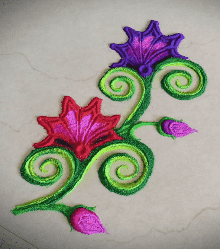Magnetic Flower Rangoli