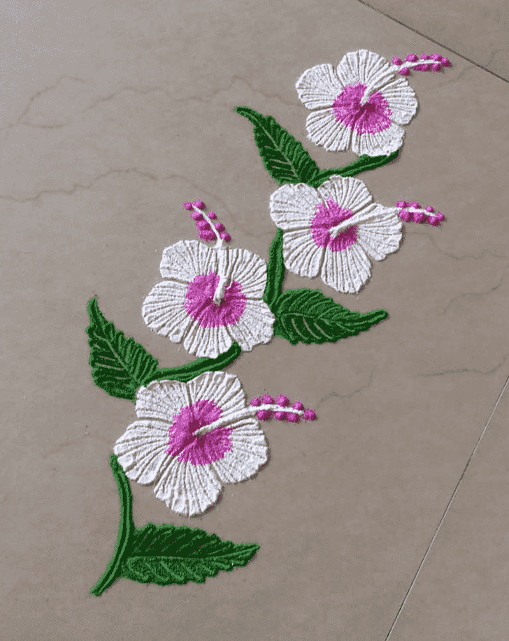 Pleasing Flower Rangoli