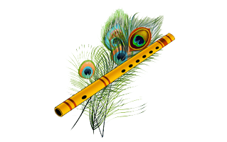 Flute Rangoli Design Images