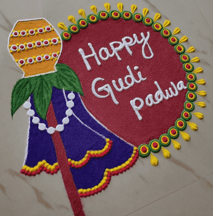 Alluring Gudi Padwa Rangoli