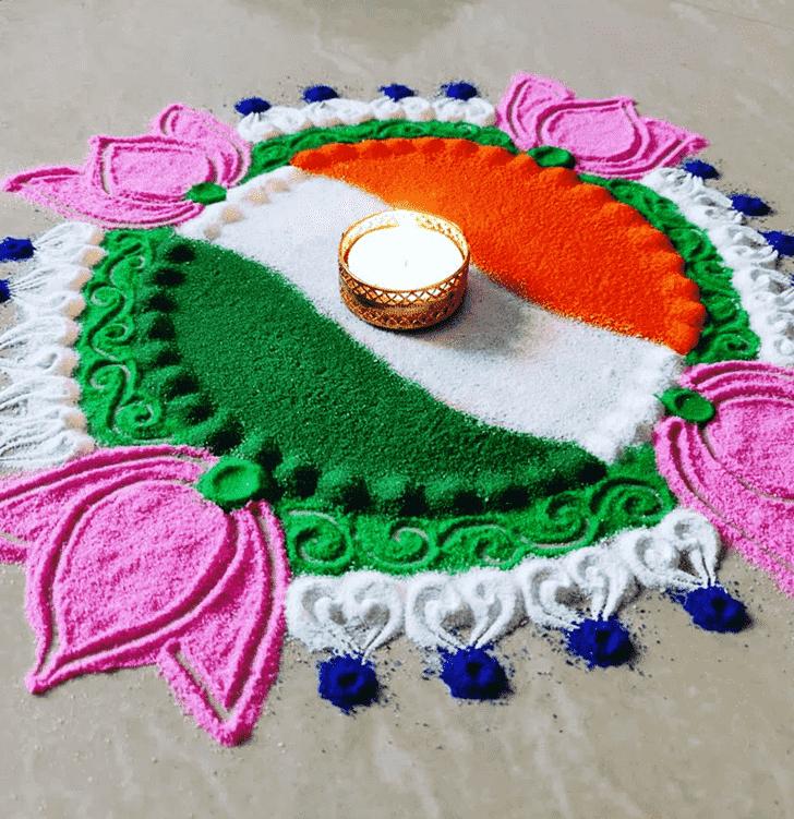 Enticing Independence Day Rangoli
