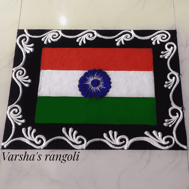 Ravishing Independence Day Rangoli