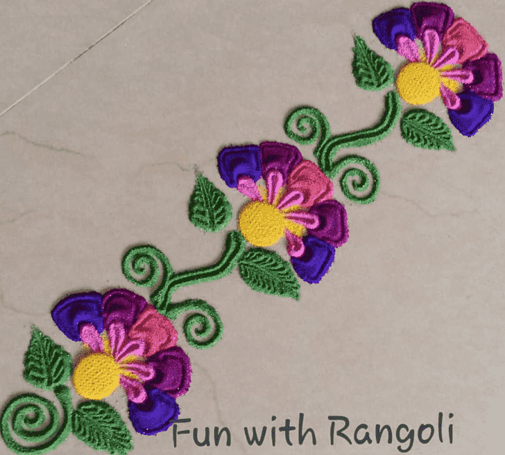 Captivating Line Rangoli