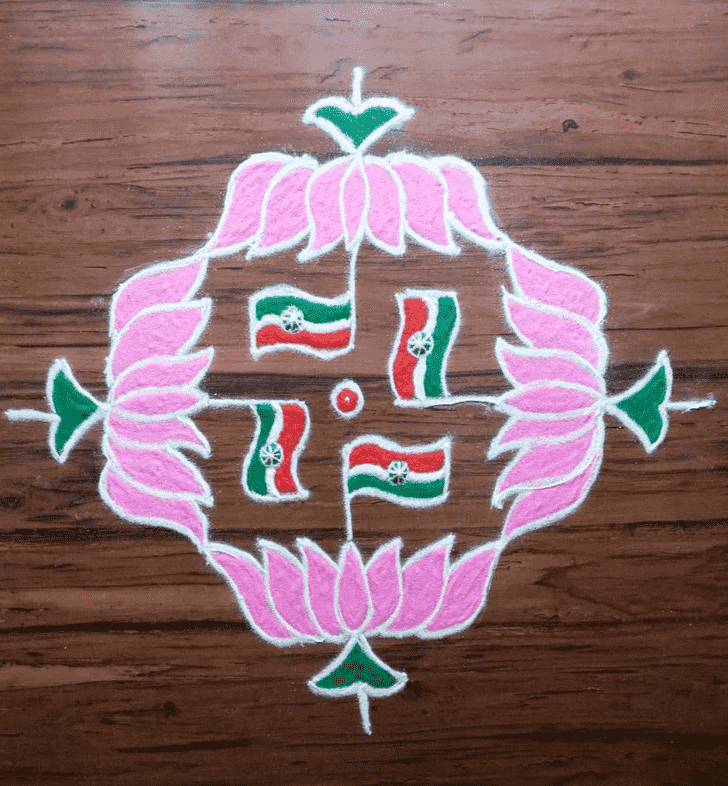 Slightly Lotus Rangoli