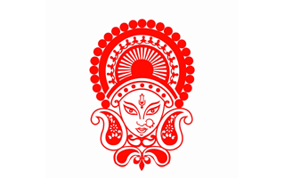 Maa Durga Rangoli Design
