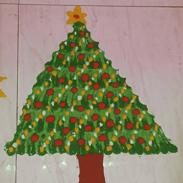 Alluring Merry Christmas Rangoli