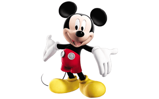 Mickey mouse Rangoli Design