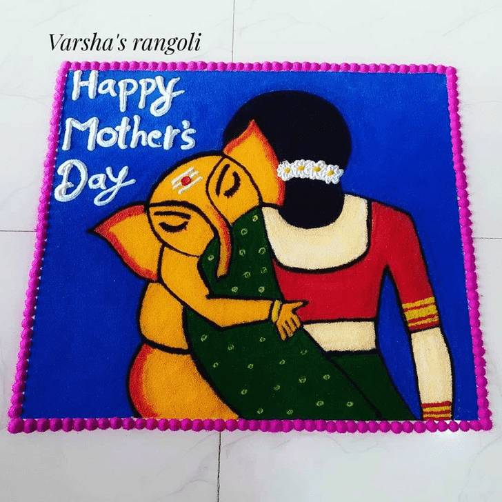 Amazing Mother's Day Rangoli