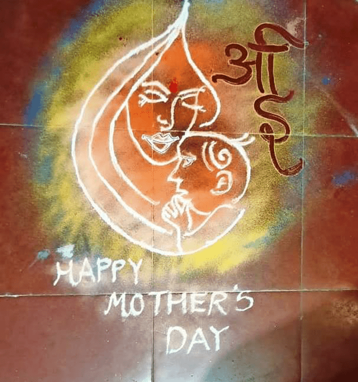 Enthralling Mother's Day Rangoli