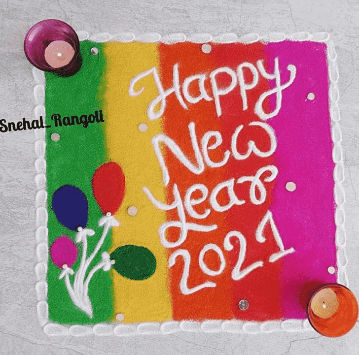 Marvelous New Year Rangoli
