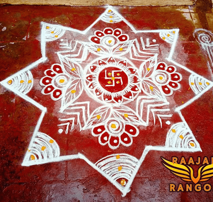 Radiant Parama Ekadashi Rangoli