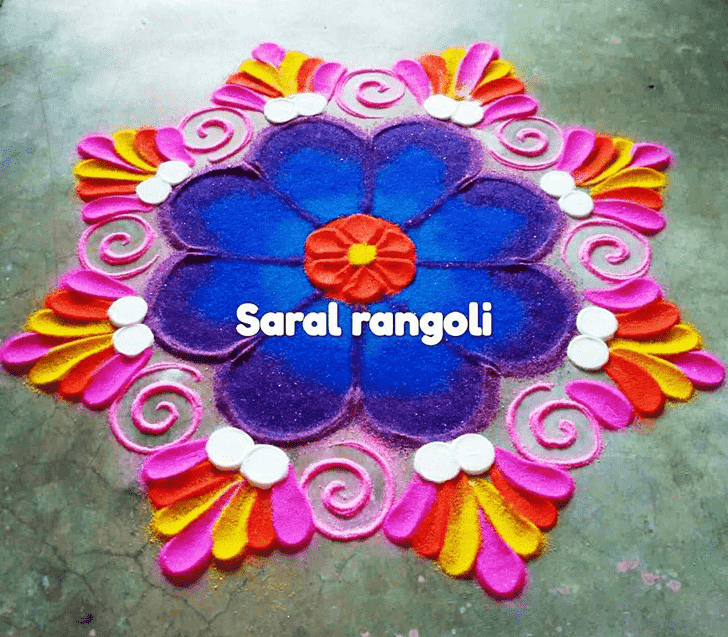 Radiant Pongal Kolam Rangoli