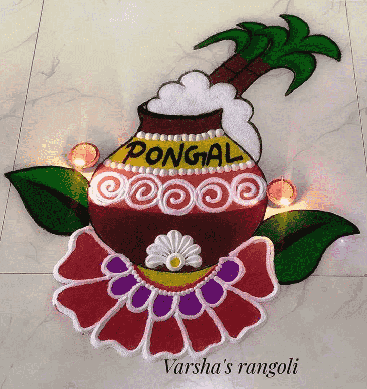 Excellent Pongal Rangoli