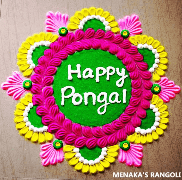 Awesome Pongal Rangoli