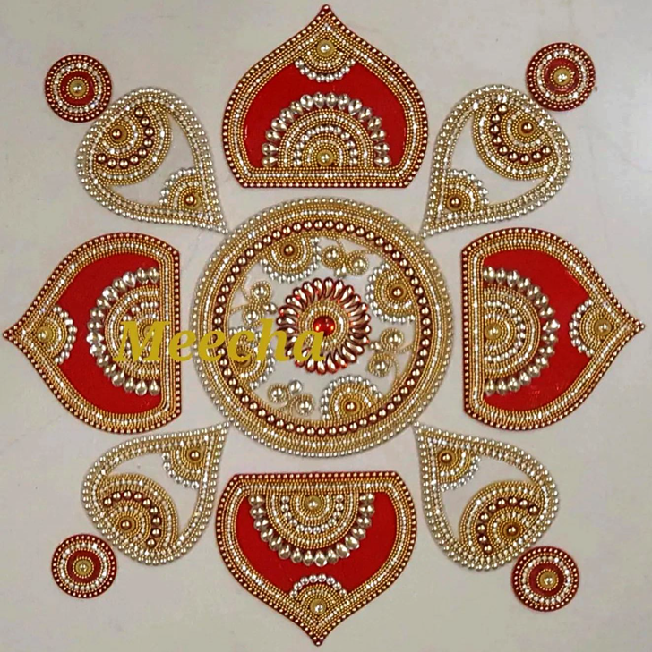 Red Rangoli