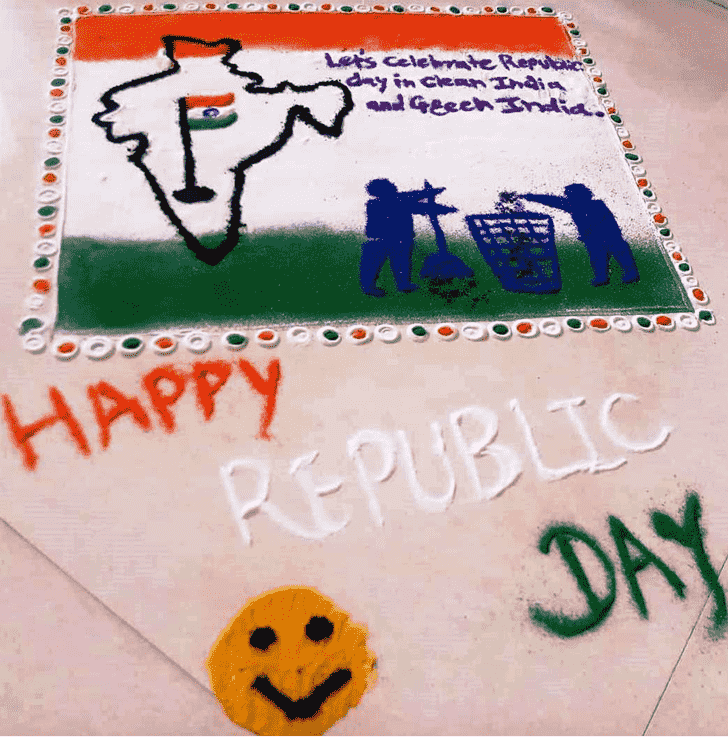 Fair Republic Day Rangoli