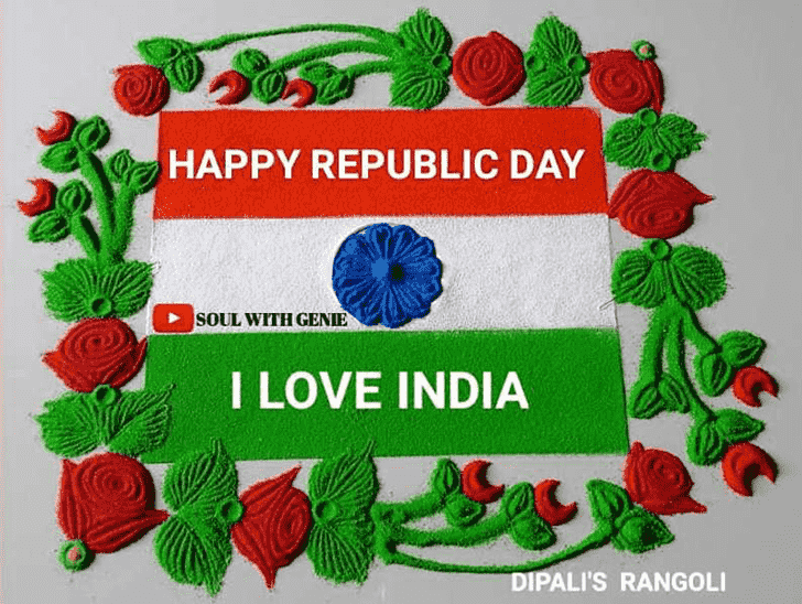 Magnificent Republic Day Rangoli