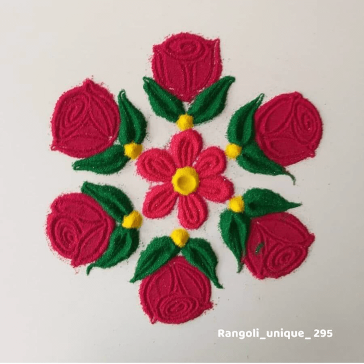 Simple & easy flower rangoli design 🌺🌷 #shitalrangolis #muggulu #kolam  #rangoliart #rangoli😍 #rangolilove #rangolimaking #rangoli🎨… | Instagram