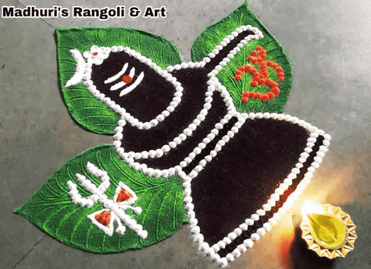 Ravishing Shiva Rangoli