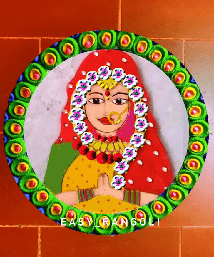 Radiant Woman Rangoli